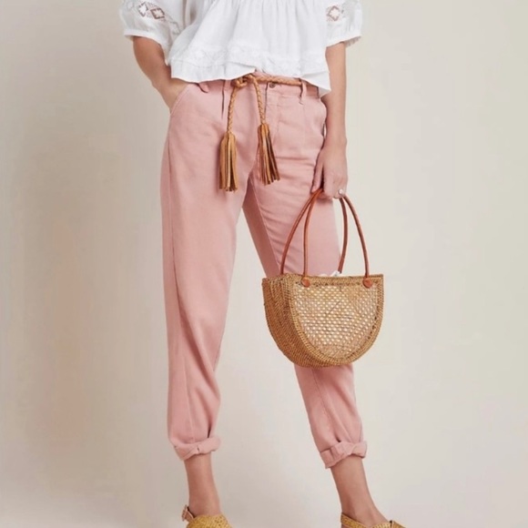 Anthropologie Pants - Anthropologie Pink Pleated Pants